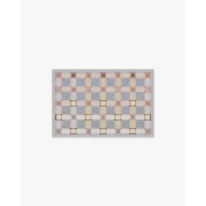 Maja Stone Blue Multicolour Flatwoven Rug - 60 x 90 cm - Rug + Pad System