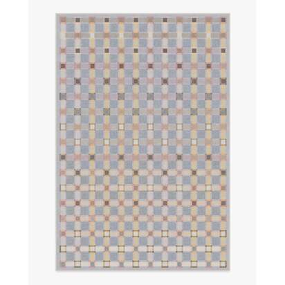 Maja Stone Blue Multicolour Flatwoven Rug - 185 x 275 cm - Rug + Cushioned Pad System