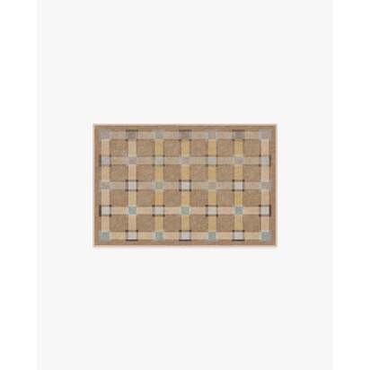 Maja Ochre Multicolour Flatwoven Rug - 60 x 90 cm - Rug + Cushioned Pad System