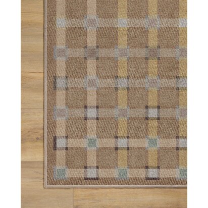 Maja Ochre Multicolour Flatwoven Rug - 60 x 90 cm - Rug + Cushioned Pad System
