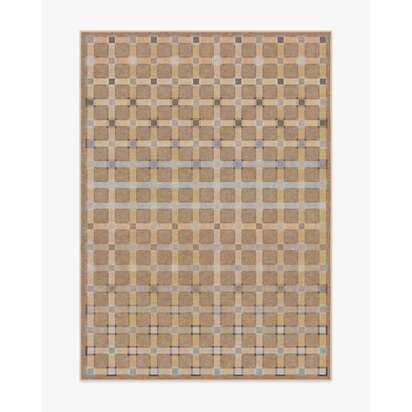 Maja Ochre Multicolour Flatwoven Rug - 150 x 215 cm - Rug + Pad System