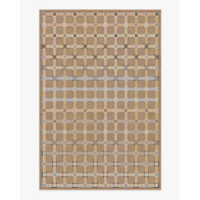Maja Ochre Multicolour Flatwoven Rug - 200 x 290 cm - Rug + Cushioned Pad System