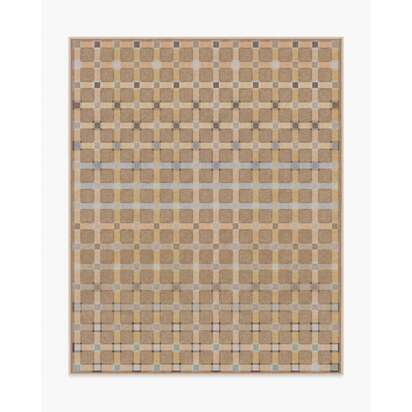 Maja Ochre Multicolour Flatwoven Rug - 245 x 305 cm - Rug + Cushioned Pad System