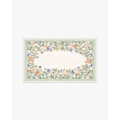 Hilda Neutral Multicolour Flatwoven Rug - 90 x 150 cm - Rug + Cushioned Pad System