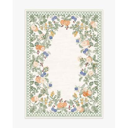Hilda Neutral Multicolour Flatwoven Rug - 150 x 215 cm - Rug + Cushioned Pad System