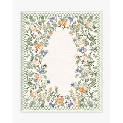 Hilda Neutral Multicolour Flatwoven Rug - 245 x 305 cm - Rug + Pad System