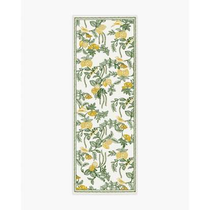 Heidi Green & Lemon Flatwoven Rug - 75 x 215 cm - Rug + Pad System