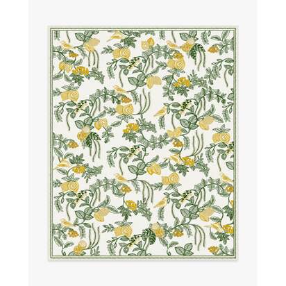 Heidi Green & Lemon Flatwoven Rug - 245 x 305 cm - Rug + Cushioned Pad System