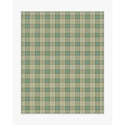 Birke Green Flatwoven Rug - 245 x 305 cm - Rug + Pad System