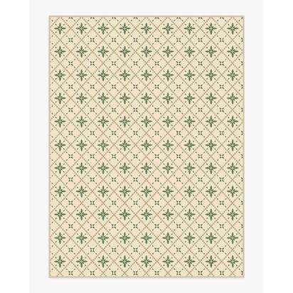 Alva Natural & Sage Flatwoven Rug - 275 x 365 cm - Rug + Pad System