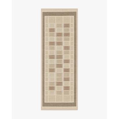 Agnes Natural Flatwoven Rug - 75 x 215 cm - Rug + Cushioned Pad System