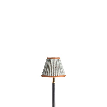 16cm empire shade in azura 'spriglee' linen by Ellen Merchant