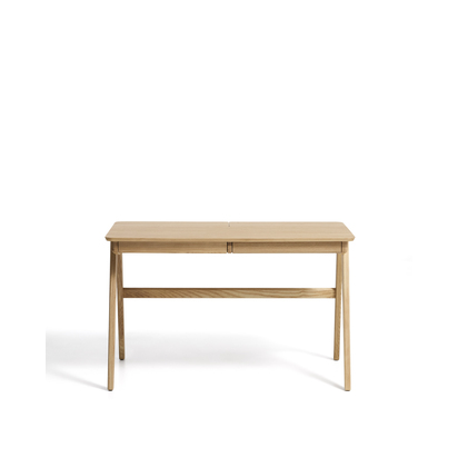 Julia table in veneer and solid ash wood 120 x 65 cm