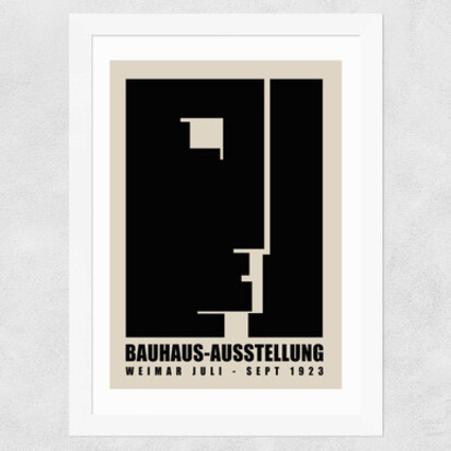 Modernist Bauhaus Exhibition A1 (59.4 x 84.1cm) Frame Black Medium (22mm) 