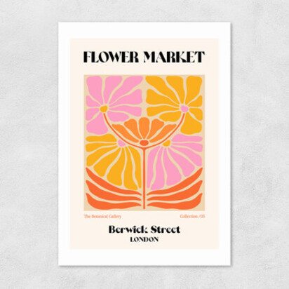 Berwick Street Flower Market A1 (59.4 x 84.1cm) Unframed 
