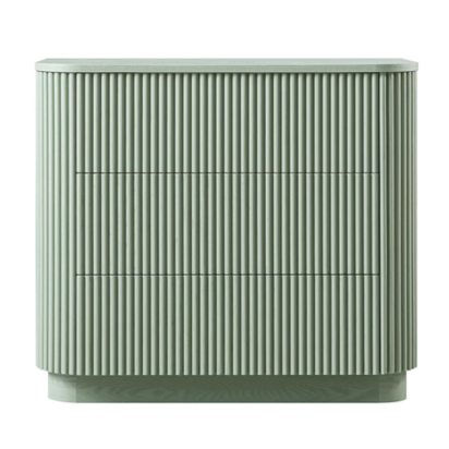 Maru Chest of 3 Drawers, Sage Green