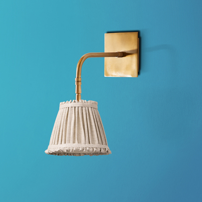 Stevie rechargeable wall fitting in antique brass