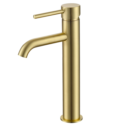 Harbour Clarity Tall Basin Mixer Tap - Brushed Brass