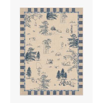 Storybook Grove Natural & Blue Rug - 245 x 305 cm - All-In-One Rug
