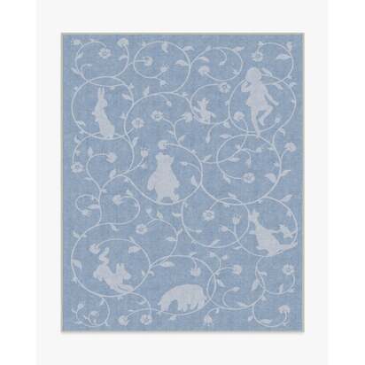 Once Upon a Gathering Soft Blue Flatwoven Rug - 245 x 305 cm - Rug + Cushioned Pad System