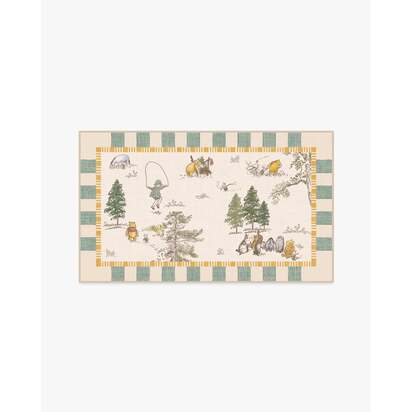Storybook Grove Multicolour Flatwoven Rug - 90 x 150 cm - Rug + Pad System