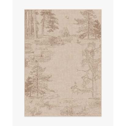 Hundred Acre Wood Natural Flatwoven Rug - 150 x 215 cm - Rug + Cushioned Pad System