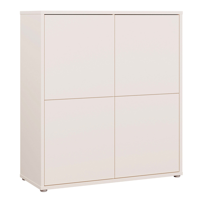 Pembroke 4 Door Storage Cabinet with Push-to-Open Doors in Sand