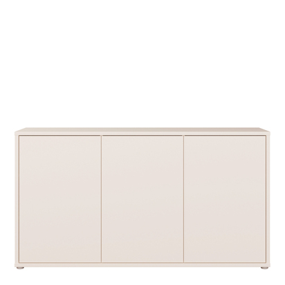 Pembroke 3 Door Sideboard with Push-to-Open Doors and Drawer in Sand