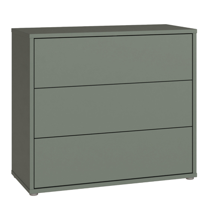Pembroke 3 Drawer Chest With Push-to-Open in Sage Green