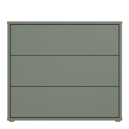 Pembroke 3 Drawer Chest With Push-to-Open in Sage Green