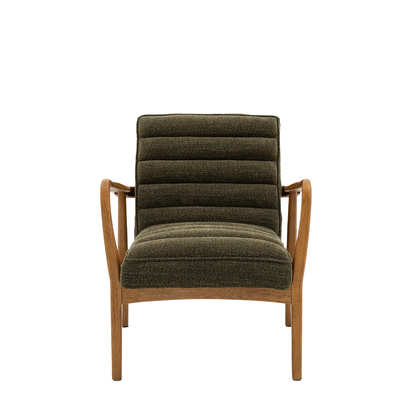 Bramham Armchair Green Boucle 690x760x800mm