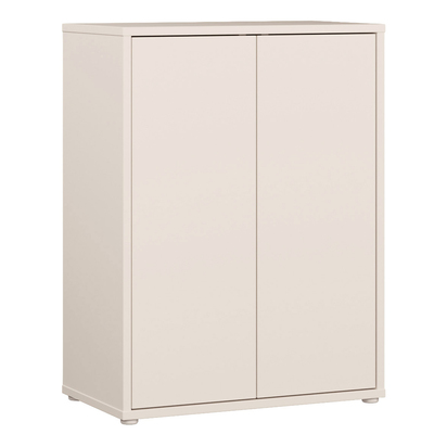 Pembroke Tall 2 Door Cupboard with Push-to-Open Doors in Sand