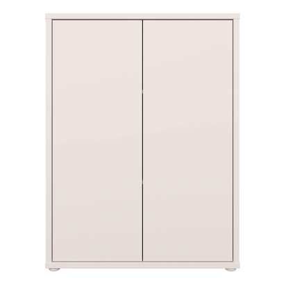 Pembroke Tall 2 Door Cupboard with Push-to-Open Doors in Sand