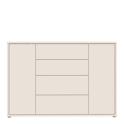 Pembroke Wide Sideboard with 4 Drawers & 2 Doors with Push-to-Open in Sand