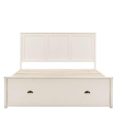 Windsor 5' 1 Drawer Storage Bed White  - Kingsize