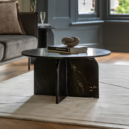 Rosedale Coffee Table Black 800x800x400mm