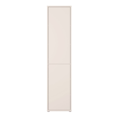 Pembroke Narrow Tall Cupboard with 2 Push-to-Open Doors in Sand