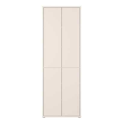 Pembroke 4 Door Tall Storage Cabinet with Push-to-Open Doors in Sand