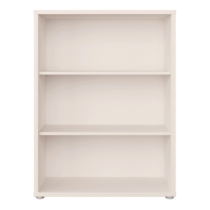 Pembroke Low Wide Bookcase with Open Shelving in Sand