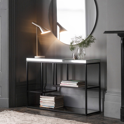 Hadstone Console Table Black 1200x360x820mm