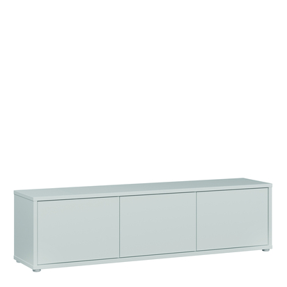 Pembroke Wide TV Cabinet with 3 Doors Push-to-Open in Light Grey
