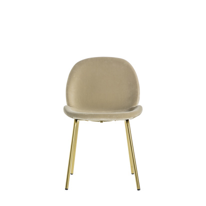 Brookcombe Chair Oatmeal Velvet (2pk)