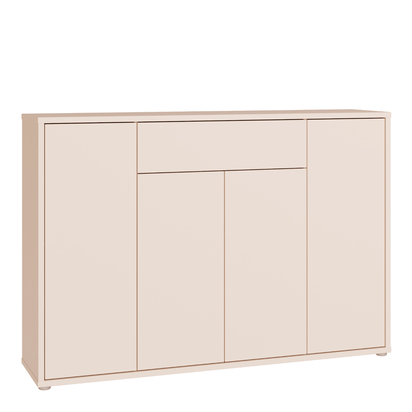 Pembroke Sideboard with 4 Doors Push-to-Open & 1 Centralised Drawer Push-to-Open in Sand