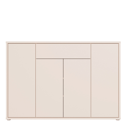 Pembroke Sideboard with 4 Doors Push-to-Open & 1 Centralised Drawer Push-to-Open in Sand