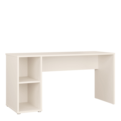 Pembroke Desk with Open Shelf Storage in Sand