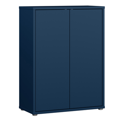 Pembroke Shoe Cabinet with 2 Doors Push-to-Open in Night Blue