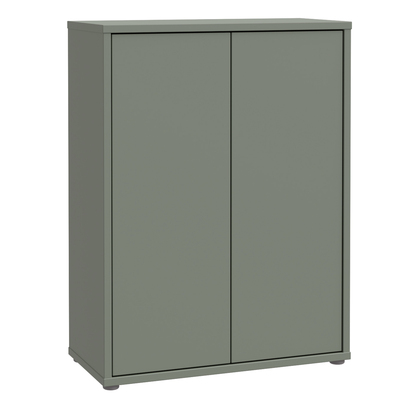 Pembroke Shoe Cabinet with 2 Doors Push-to-Open in Sage Green