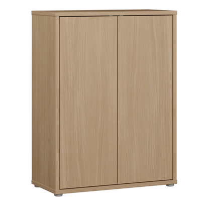 Pembroke Shoe Cabinet with 2 Doors Push-to-Open in Elegancia Oak