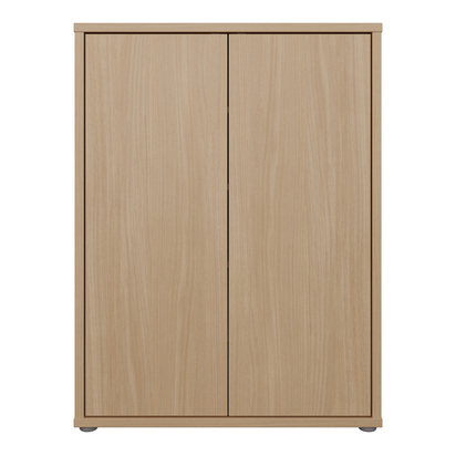 Pembroke Shoe Cabinet with 2 Doors Push-to-Open in Elegancia Oak