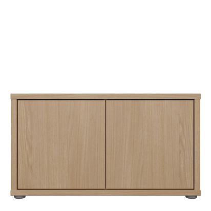 Pembroke Bench with 2 Doors Push-to-Open in Elegancia Oak